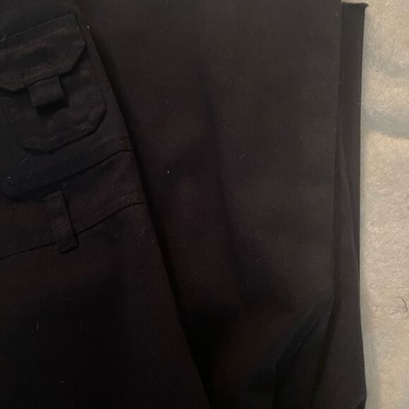 Small Joy Land black 4-pocket double front pocket overalls jumpsuit shorteralls - Picture 6 of 15